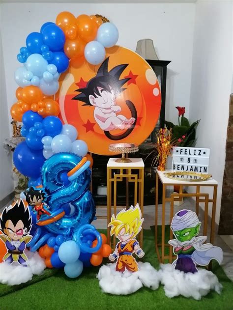 fiesta de goku|decoracion para fiesta dragon ball.